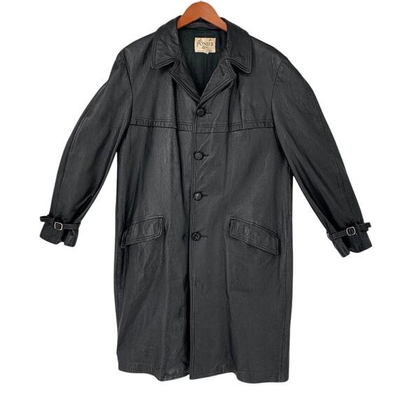 Vintage 70’s Men’s Leather Coat Pond’s Stuttgart Arkansas Matrix Vibes - Picture 1 of 16